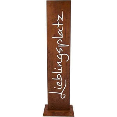 Rostikal Lieblingsplatz Schild Garten 71 cm Edelrost Cortenstahl wetterfest Rostdeko, Gartendeko und Geschenkidee für Wohnzimmer und Wintergarten rustikale Vintage Deko und Gartenskulptur Rostikal Lieblingsplatz Schild Garten 71 cm Edelrost Cortenstahl wetterfest Rostdeko, Gartendeko und Geschenkidee für Wohnzimmer und Wintergarten rustikale Vintage Deko und Gartenskulptur