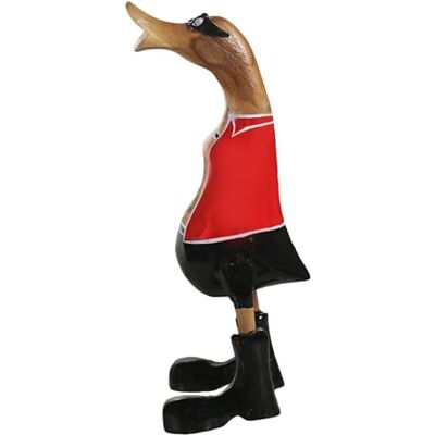 Holz Ente Lauf Ente Gartendeko Figur aus Bambus Wurzel und Teak Holz mit Stiefel und Hut Beer Belly 25cm hoch Holz Ente Lauf Ente Gartendeko Figur aus Bambus Wurzel und Teak Holz mit Stiefel und Hut Beer Belly 25cm hoch