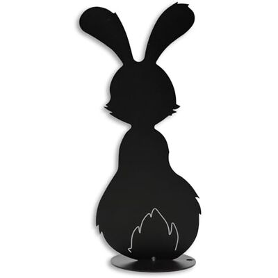 Rostikal Osterhase 25 cm Schwarz – Wetterfeste Dekofigur für Garten und Fensterbank – Moderne Zimmerdeko – Osterdeko für Innen und Außen – Elegante Osterdekoration Rostikal Osterhase 25 cm Schwarz – Wetterfeste Dekofigur für Garten und Fensterbank – Moderne Zimmerdeko – Osterdeko für Innen und Außen – Elegante Osterdekoration