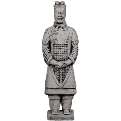 gartendekoparadies.de Statue Chinesischer Terrakotta-Krieger Motiv II, Steinfigur aus Steinguss, H. 37 cm, 3 kg, Grau, Frostsicher für Außenbereich gartendekoparadies.de Statue Chinesischer Terrakotta-Krieger Motiv II, Steinfigur aus Steinguss, H. 37 cm, 3 kg, Grau, Frostsicher für Außenbereich