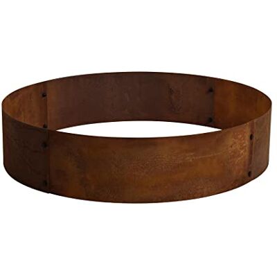 ESTEXO Pflanzring Hochbeet Rost Edelrost Pflanzgefäß Pflanzkübel Metallring Kräuterbeet Stahlring Stahl Ring (80 cm) ESTEXO Pflanzring Hochbeet Rost Edelrost Pflanzgefäß Pflanzkübel Metallring Kräuterbeet Stahlring Stahl Ring (80 cm)