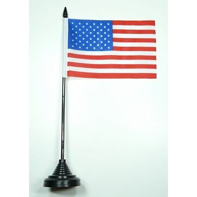 FahnenMax Fahne / Tischflagge USA NEU 11 x 16 cm Flaggen FahnenMax Fahne / Tischflagge USA NEU 11 x 16 cm Flaggen