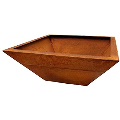 Rostikal Edelrost Gartendeko Vintage Blumenschale 40 x 40 cm, 15 tief ohne Kugeln Rost Deko Pflanzschale aus wetterfesten Cortenstahl Rostikal Edelrost Gartendeko Vintage Blumenschale 40 x 40 cm, 15 tief ohne Kugeln Rost Deko Pflanzschale aus wetterfesten Cortenstahl