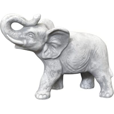 gartendekoparadies.de Imposanter Elefant Steinfigur, H. 28 cm, 10 kg, Grau, Frostsicher aus Steinguss für Außenbereich gartendekoparadies.de Imposanter Elefant Steinfigur, H. 28 cm, 10 kg, Grau, Frostsicher aus Steinguss für Außenbereich