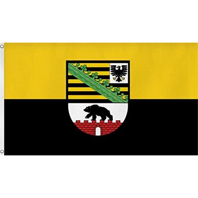 normani Bundesland Fahne, Grösse: ca. 90x150 cm, Ordentliche Qualität KEINE hauchdünne Ware Stoffgewicht ca. 90 gr/m2, Reissfest, für Außenbereich geeignet Sachsen-Anhalt 90 x 150 cm normani Bundesland Fahne, Grösse: ca. 90x150 cm, Ordentliche Qualität KEINE hauchdünne Ware Stoffgewicht ca. 90 gr/m2, Reissfest, für Außenbereich geeignet Sachsen-Anhalt 90 x 150 cm