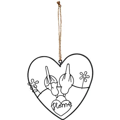 levandeo Metall Herz 15x15cm Hänger Vogel Home Schwarz Gartendeko Türschild Wandbild Deko Gartenschild Geschenkidee levandeo Metall Herz 15x15cm Hänger Vogel Home Schwarz Gartendeko Türschild Wandbild Deko Gartenschild Geschenkidee