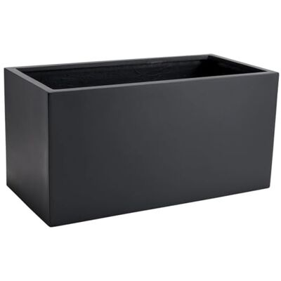 VIVANNO Maxi Pflanztrog Fiberglas Pflanzgefäß Rechteckig Anthrazit 60 cm Frostsicherer Blumenkübel für Außen, Robuster Pflanzkübel für Terrasse & Garten, Rechteckiger Pflanzentopf als Sichtschutz VIVANNO Maxi Pflanztrog Fiberglas Pflanzgefäß Rechteckig Anthrazit 60 cm Frostsicherer Blumenkübel für Außen, Robuster Pflanzkübel für Terrasse & Garten, Rechteckiger Pflanzentopf als Sichtschutz
