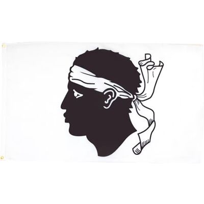 Korsika Flagge 250x150cm - Hochwertiges Polyester - Verstärkte Ränder - Frankreich Flagge Korsika Flagge 250x150cm - Hochwertiges Polyester - Verstärkte Ränder - Frankreich Flagge