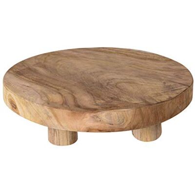 Spetebo Echt Holz Pflanzenhocker aus massiven Teakholz 30 x 7 cm Massivholz Deko Holzhocker aus Handarbeit, Holz Blumenhocker Pflanzenständer Dekotisch Spetebo Echt Holz Pflanzenhocker aus massiven Teakholz 30 x 7 cm Massivholz Deko Holzhocker aus Handarbeit, Holz Blumenhocker Pflanzenständer Dekotisch