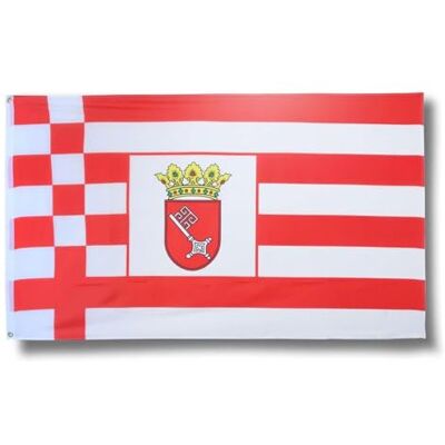 Sonia Originelli Bremen Länderflagge 90 x 150 cm Fanartikel in der Bremer Nationalflagge für WM, EM und Public Viewing Sonia Originelli Bremen Länderflagge 90 x 150 cm Fanartikel in der Bremer Nationalflagge für WM, EM und Public Viewing