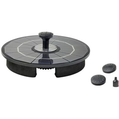 Pontec PondoSolar LED Island Solarwasserspielpumpe mit LED und Akku, Solar-Fontäne, für Teich und Kleingarten, Schwarz Pontec PondoSolar LED Island Solarwasserspielpumpe mit LED und Akku, Solar-Fontäne, für Teich und Kleingarten, Schwarz