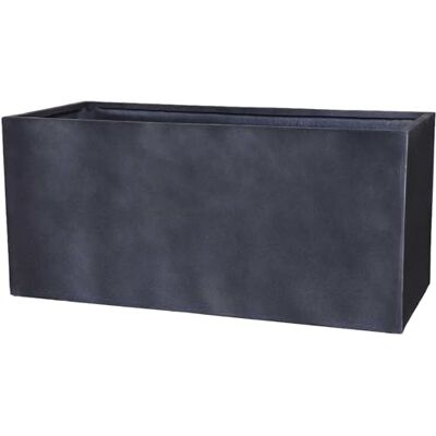 VIVANNO Pflanztrog Maxi Fiberglas Anthrazit Steinoptik 45x100x45 cm Wetterfester Blumenkasten für Garten & Terrasse, frostsicherer Pflanzkübel in Schieferoptik für Außen & Innen VIVANNO Pflanztrog Maxi Fiberglas Anthrazit Steinoptik 45x100x45 cm Wetterfester Blumenkasten für Garten & Terrasse, frostsicherer Pflanzkübel in Schieferoptik für Außen & Innen