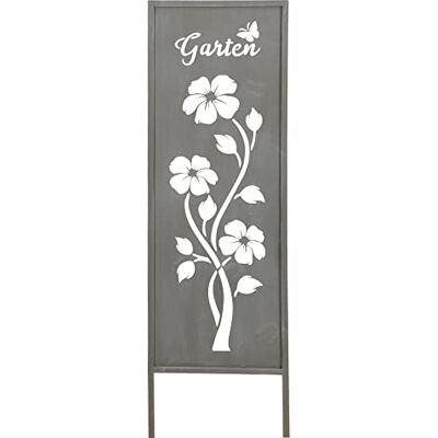 levandeo Gartenaufsteller Garten H83cm Metall Grau Gartenstecker Stele Garten-Deko Deko Gartenstele Blume levandeo Gartenaufsteller Garten H83cm Metall Grau Gartenstecker Stele Garten-Deko Deko Gartenstele Blume