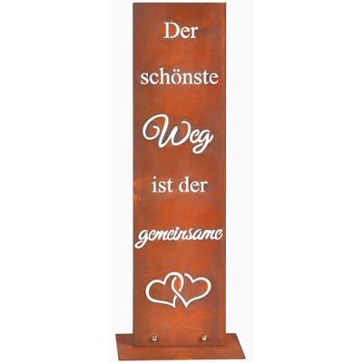 Relaxdays Gartendeko Rostoptik, schönster Weg, HxBxT: 55 x 20 x 15 cm, Cortenstahl, Gartenschild für draußen, braun Relaxdays Gartendeko Rostoptik, schönster Weg, HxBxT: 55 x 20 x 15 cm, Cortenstahl, Gartenschild für draußen, braun