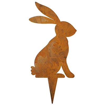 ETC dekorativer Deko-Stecker Garten-Stecker Pick Hase Metall edelrost Preis für 2 Stück ETC dekorativer Deko-Stecker Garten-Stecker Pick Hase Metall edelrost Preis für 2 Stück