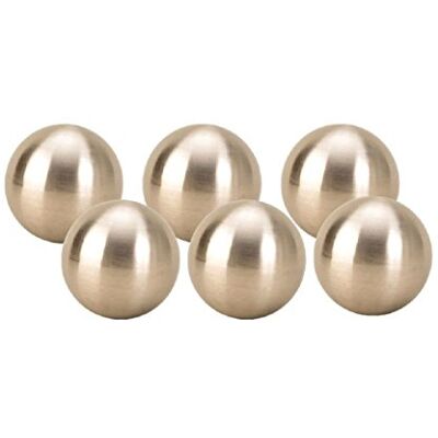 Geschenkestadl 6 x Dekokugel in Silber matt ca. Ø 6 cm Edelstahl Rosenkugel Garten Kugel Weihnachten Geschenkestadl 6 x Dekokugel in Silber matt ca. Ø 6 cm Edelstahl Rosenkugel Garten Kugel Weihnachten