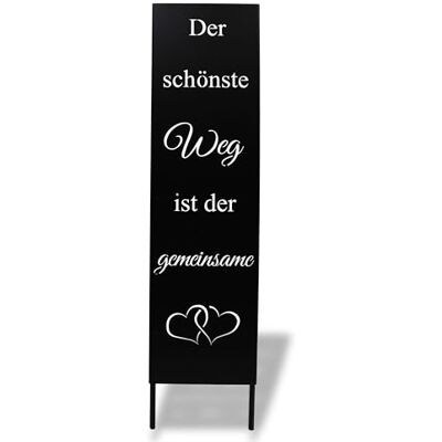 Rostikal Gartenstecker 55 cm in Schwarz – Ideal als Hochzeitsgeschenk und Gartendeko Schild Der schönste Weg zum Stecken – wetterfest, langlebig für Ihren Garten Rostikal Gartenstecker 55 cm in Schwarz – Ideal als Hochzeitsgeschenk und Gartendeko Schild Der schönste Weg zum Stecken – wetterfest, langlebig für Ihren Garten