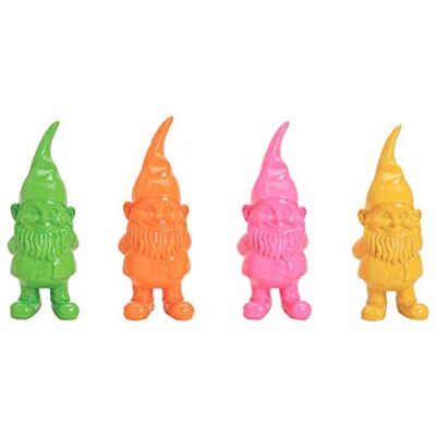 Geschenkestadl 4 Stück bunte Gartenzwerg Figuren je ca. 10 cm x 4 cm Gartenzwerge Geschenkestadl 4 Stück bunte Gartenzwerg Figuren je ca. 10 cm x 4 cm Gartenzwerge