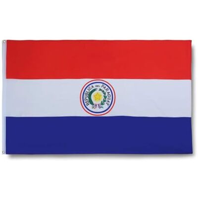 Sonia Originelli Paraguay Länderflagge 90 x 150 cm Fanartikel in der paraguayischen Nationalflagge für WM, EM und Public Viewing Sonia Originelli Paraguay Länderflagge 90 x 150 cm Fanartikel in der paraguayischen Nationalflagge für WM, EM und Public Viewing