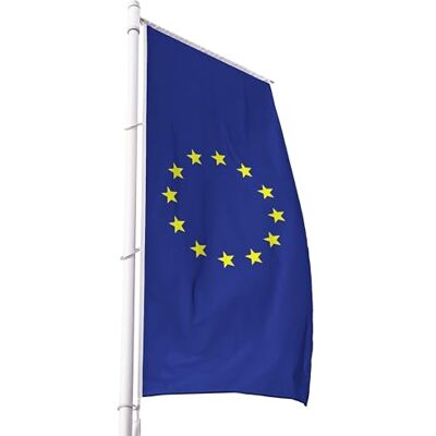 FBS Premium Europa Hissflagge mit Hohlsaum für Ausleger Wetterfeste Flagge mit Hohlsaum Europa Fahne Strapazierfähige EU Fahne aus Spun-Polyester 155g/m FBS Premium Europa Hissflagge mit Hohlsaum für Ausleger Wetterfeste Flagge mit Hohlsaum Europa Fahne Strapazierfähige EU Fahne aus Spun-Polyester 155g/m