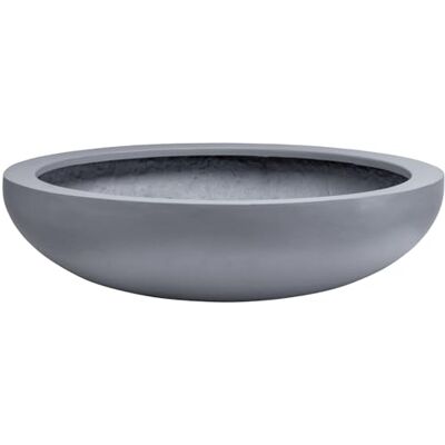 VIVANNO Pflanzschale Blumenschale Fiberglas Topf Grau Beton-Design 34x9 Runder Pflanztopf aus Fiberglas, ideal als Bonsai Schale, Gartendeko oder Herbstdeko aussen, robustes Pflanzgefäß für VIVANNO Pflanzschale Blumenschale Fiberglas Topf Grau Beton-Design 34x9 Runder Pflanztopf aus Fiberglas, ideal als Bonsai Schale, Gartendeko oder Herbstdeko aussen, robustes Pflanzgefäß für