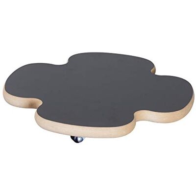 WAGNER Pflanzenroller Black Ø 33 x 4 cm I Blumenroller für den Innenbereich, MDF mit Melaminbeschichtung, schwarz I Kübelroller aus Holz I Tragkraft 100 kg I Made in DE 20027601 WAGNER Pflanzenroller Black Ø 33 x 4 cm I Blumenroller für den Innenbereich, MDF mit Melaminbeschichtung, schwarz I Kübelroller aus Holz I Tragkraft 100 kg I Made in DE 20027601