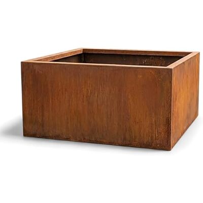 Czaja Cortenstahl Pflanzkübel 60x60x30 cm ohne Bodenplatte Rost Deko Blumenkübel quadratisch – wetterfest & langlebig – Garten Terrasse Balkon – Edelrost Pflanzgefäß Czaja Cortenstahl Pflanzkübel 60x60x30 cm ohne Bodenplatte Rost Deko Blumenkübel quadratisch – wetterfest & langlebig – Garten Terrasse Balkon – Edelrost Pflanzgefäß