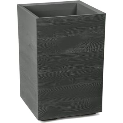 Kreher ® XL Pflanzkasten Pflanzkübel Übertopf 'Eco Wood' in verschiedenen Größen. Tolle Holz Optik in Anthrazit! Aus robustem, recyceltem Kunststoff. (1, 40x40x60 cm) Kreher ® XL Pflanzkasten Pflanzkübel Übertopf 'Eco Wood' in verschiedenen Größen. Tolle Holz Optik in Anthrazit! Aus robustem, recyceltem Kunststoff. (1, 40x40x60 cm)