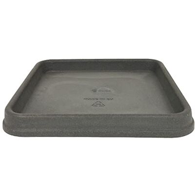MePla Untersetzer Venezia quadratischer Untersetzer wetterfest UV-beständiger Blumenuntersetzer 36x36 cm (Innen: 30x30 cm) anthrazit MePla Untersetzer Venezia quadratischer Untersetzer wetterfest UV-beständiger Blumenuntersetzer 36x36 cm (Innen: 30x30 cm) anthrazit