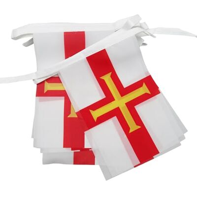 Az Flag - Guernesey-Englische Fahnen - 6 m - Guernesey 21x15 cm - Flaggengirlande Az Flag - Guernesey-Englische Fahnen - 6 m - Guernesey 21x15 cm - Flaggengirlande