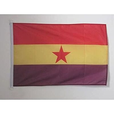 AZ Flag - Drapeau Espagnol Republicain Etoile Rouge - Flag AZ Flag - Drapeau Espagnol Republicain Etoile Rouge - Flag