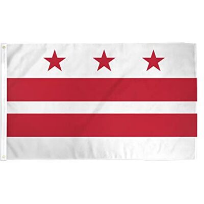 AZ FLAG Washington DC 150x90cm Flagge - District of Columbia 90 x 150 cm AZ FLAG Washington DC 150x90cm Flagge - District of Columbia 90 x 150 cm