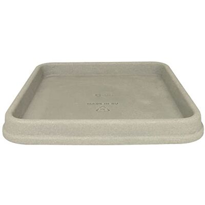MePla Untersetzer Venezia quadratischer Untersetzer wetterfest UV-beständiger Blumenuntersetzer 50x50 cm (Innen: 41x41 cm) grau MePla Untersetzer Venezia quadratischer Untersetzer wetterfest UV-beständiger Blumenuntersetzer 50x50 cm (Innen: 41x41 cm) grau