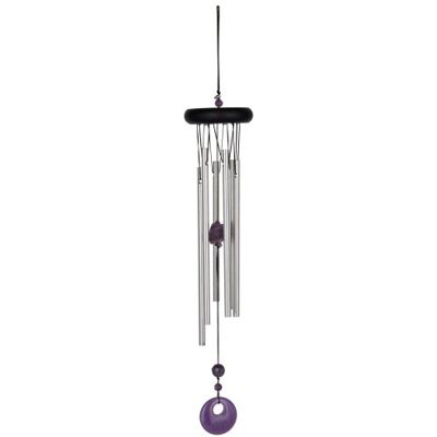 Woodstock Chimes Woodstock Windspiel Chakra Chime, Silber, 46,9 cm Woodstock Chimes Woodstock Windspiel Chakra Chime, Silber, 46,9 cm