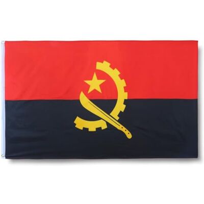 Sonia Originelli Angola Länderflagge 90 x 150 cm Fanartikel in der angola Nationalflagge für WM, EM und Public Viewing Sonia Originelli Angola Länderflagge 90 x 150 cm Fanartikel in der angola Nationalflagge für WM, EM und Public Viewing