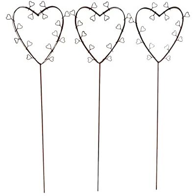 Storm Gartenstecker Deko- Herzen 3er Set zum Stecken in Rostoptik 38cm hoch für Hochzeit und Garten Storm Gartenstecker Deko- Herzen 3er Set zum Stecken in Rostoptik 38cm hoch für Hochzeit und Garten