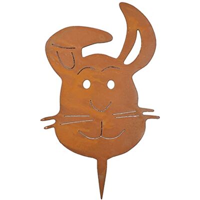 Rostikal Osterdeko 2er Set Osterhase 15 und 23 cm Gartendeko Figuren Vintage Deko Frühling Rostikal Osterdeko 2er Set Osterhase 15 und 23 cm Gartendeko Figuren Vintage Deko Frühling