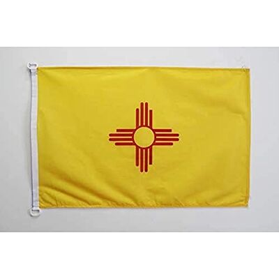 AZ FLAG Bootsflagge New Mexico 45x30 cm Mesh-Polyester Kunststoffringe Für außen und Boote Bundesstaat New Mexico Bootsflagge wetterfest mit doppelten Nähten und verstärkten Kanten AZ FLAG Bootsflagge New Mexico 45x30 cm Mesh-Polyester Kunststoffringe Für außen und Boote Bundesstaat New Mexico Bootsflagge wetterfest mit doppelten Nähten und verstärkten Kanten