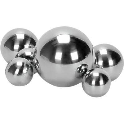 Storm Dekokugel Schwimmkugeln Silber Teichkugeln für Teich Miniteich 6er Set aus Edelstahl für die Gartendeko Storm Dekokugel Schwimmkugeln Silber Teichkugeln für Teich Miniteich 6er Set aus Edelstahl für die Gartendeko