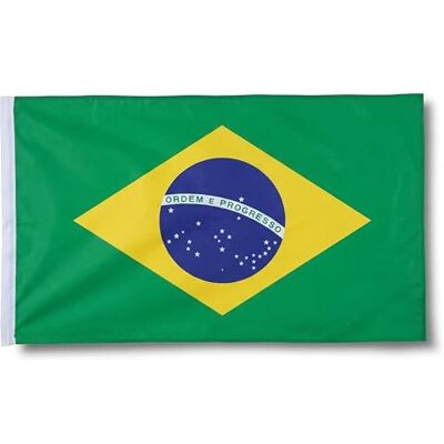 Sonia Originelli Brasilien Fahne XXL 160 x 240 cm Fanartikel in der brasilianischen Nationalflagge für WM, EM und Public Viewing Sonia Originelli Brasilien Fahne XXL 160 x 240 cm Fanartikel in der brasilianischen Nationalflagge für WM, EM und Public Viewing