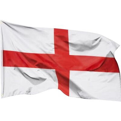 Aricona England Flagge 90x150cm wetterbeständige Fahne mit Messingösen, 100% Polyester, robuste Doppelnaht & in lebendigen Farben ideal für Flaggen-Liebhaber Aricona England Flagge 90x150cm wetterbeständige Fahne mit Messingösen, 100% Polyester, robuste Doppelnaht & in lebendigen Farben ideal für Flaggen-Liebhaber