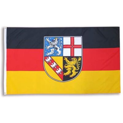 Sonia Originelli Saarland Länderflagge 90 x 150 cm Fanartikel in der saarländischen Nationalflagge für WM, EM und Public Viewing Sonia Originelli Saarland Länderflagge 90 x 150 cm Fanartikel in der saarländischen Nationalflagge für WM, EM und Public Viewing