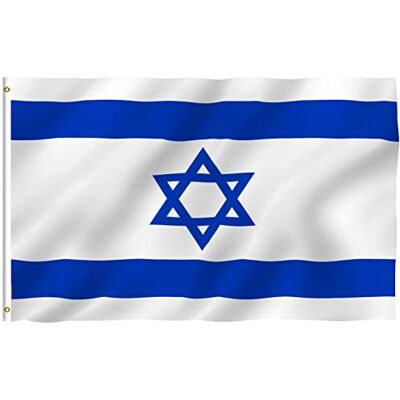 Anley Fly Breeze 3x5 Fuß Israel Flagge Lebendige Farbe und UV-beständig Canvas Header und doppelt genäht Israelische Nationalflaggen Polyester mit Messingösen 3 X 5 Ft Anley Fly Breeze 3x5 Fuß Israel Flagge Lebendige Farbe und UV-beständig Canvas Header und doppelt genäht Israelische Nationalflaggen Polyester mit Messingösen 3 X 5 Ft