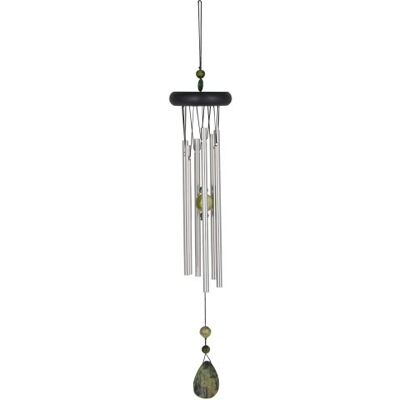 Woodstock Chimes Woodstock Windspiel Chakra Chime, Silber, 46,9 cm Woodstock Chimes Woodstock Windspiel Chakra Chime, Silber, 46,9 cm