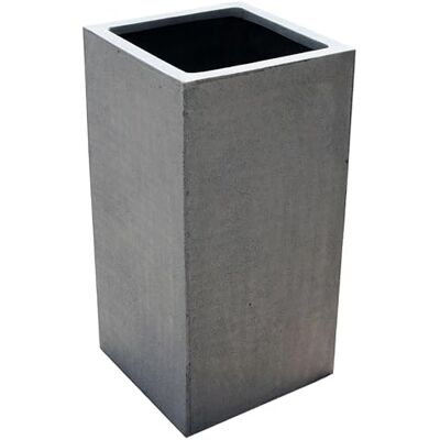 VIVANNO Pflanzkübel Grau Beton-Design Blumenkübel Fiberglas Block Frostsichere Pflanzsäule für Außen & Innen Robuste Portalvase aus Fiberglas für Garten, Balkon, Büro & Eingangsbereich VIVANNO Pflanzkübel Grau Beton-Design Blumenkübel Fiberglas Block Frostsichere Pflanzsäule für Außen & Innen Robuste Portalvase aus Fiberglas für Garten, Balkon, Büro & Eingangsbereich