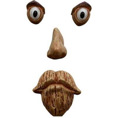 EMASDGEY Baumgesichts Skulpturenset aus Rinde, bestehend aus 2 Augen, 1, A Skurriles Skulpturen Set für den Einsatz Garten Freien mit 2 Augen, 1 Nase und 1 Mund als Gartendekoration EMASDGEY Baumgesichts Skulpturenset aus Rinde, bestehend aus 2 Augen, 1, A Skurriles Skulpturen Set für den Einsatz Garten Freien mit 2 Augen, 1 Nase und 1 Mund als Gartendekoration