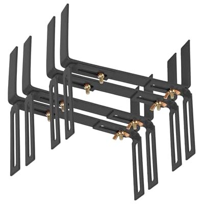 BigDean 4 Blumenkastenhalter anthrazit Standard H-Form Balkonkastenhalter Einfache Befestigung für Pflanzkästen und Blumenkästen, verstellbarer Kastenhalter aus Metall, extrem Robust und langlebig BigDean 4 Blumenkastenhalter anthrazit Standard H-Form Balkonkastenhalter Einfache Befestigung für Pflanzkästen und Blumenkästen, verstellbarer Kastenhalter aus Metall, extrem Robust und langlebig