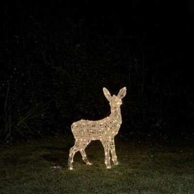 Lights4fun Swinsty Rehkitz LED-Leuchtfigur Solar- & Batteriebetrieben 3 Beleuchtungsoptionen mit Timer Weihnachten Deko Rentier für Außenbereich 77 cm Lights4fun Swinsty Rehkitz LED-Leuchtfigur Solar- & Batteriebetrieben 3 Beleuchtungsoptionen mit Timer Weihnachten Deko Rentier für Außenbereich 77 cm