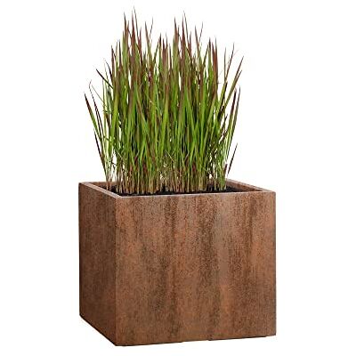 Pflanzwerk ® Pflanzkübel Fiberglas Cube Rost Braun 23x23x23cm XXL *Frostbeständig* *UV-Schutz* *Qualitätsware* Pflanzwerk ® Pflanzkübel Fiberglas Cube Rost Braun 23x23x23cm XXL *Frostbeständig* *UV-Schutz* *Qualitätsware*