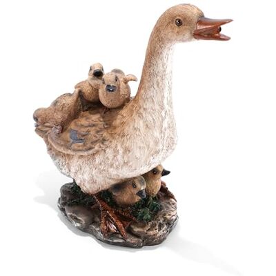 Esotec Wasserspeier Gans Brunnenfigur für Garten-Teich Wasserspiel 100750 Material Teichfigur Polyresin, Gans mit Küken, 1,5m Schlauch, Ø10mm, empfohlene Solar-Teichpumpe ab 250l/h, H=38,5cm Esotec Wasserspeier Gans Brunnenfigur für Garten-Teich Wasserspiel 100750 Material Teichfigur Polyresin, Gans mit Küken, 1,5m Schlauch, Ø10mm, empfohlene Solar-Teichpumpe ab 250l/h, H=38,5cm
